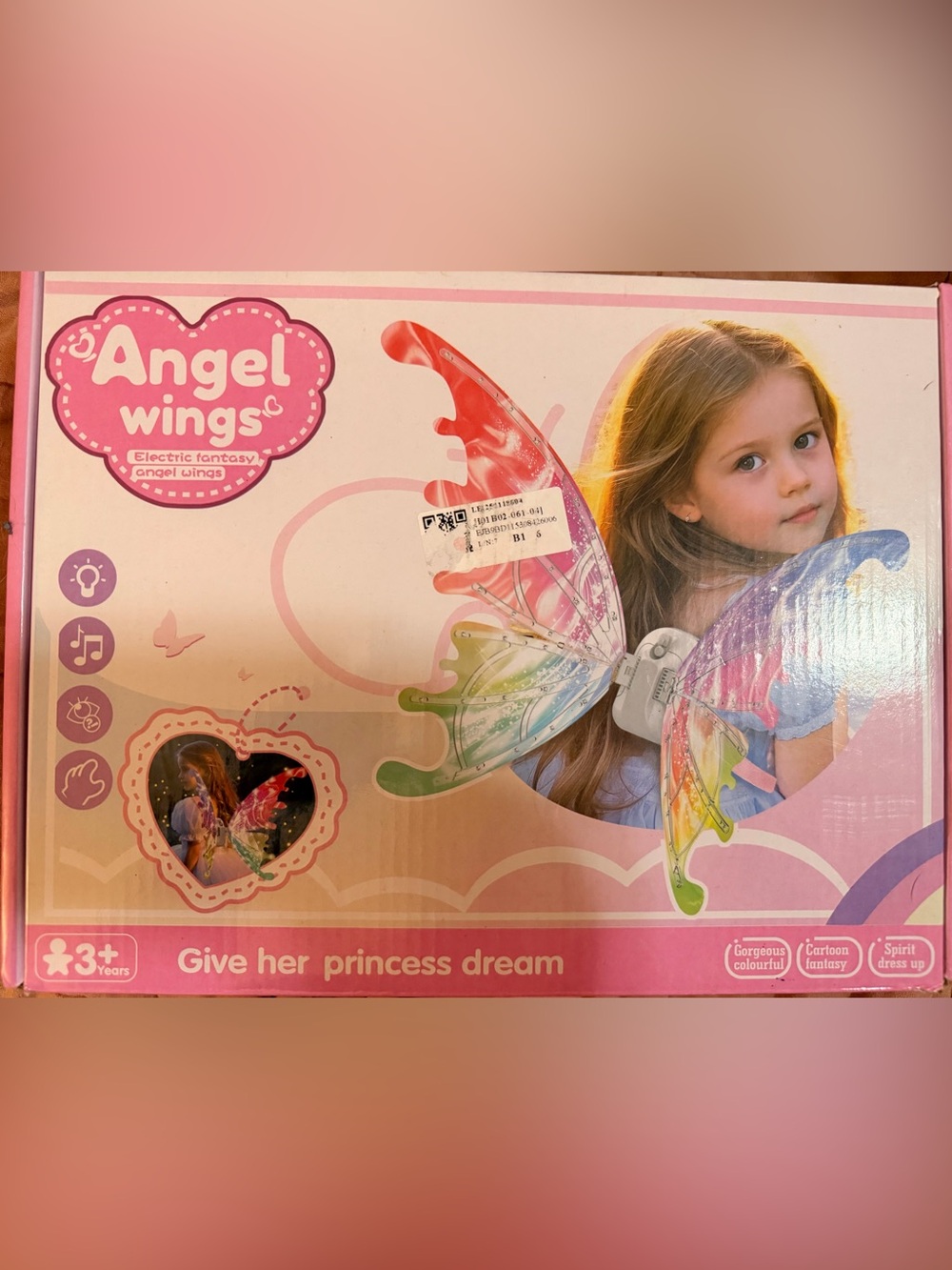 Kids Rainbow Fairy Wings - Multicolor